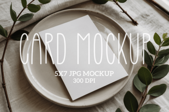 5x7 Greetings Cards Mockup 10: Elevate Your Design Presentations