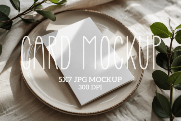 5x7 Greetings Cards Mockup 11