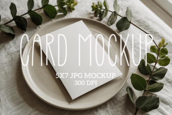 5x7 Greetings Cards Mockup 16