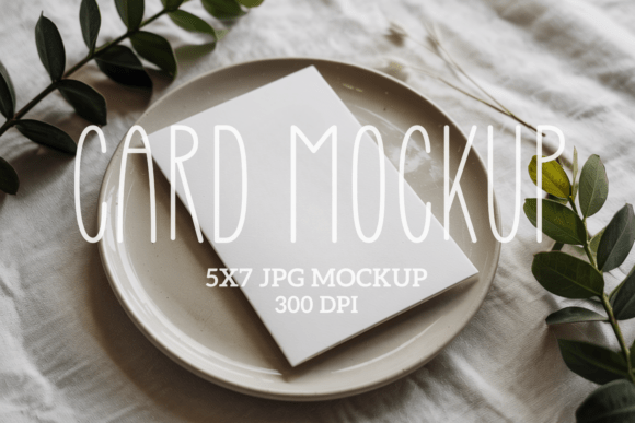 5x7 Greetings Cards Mockup 9: Elevate Your Design Presentations