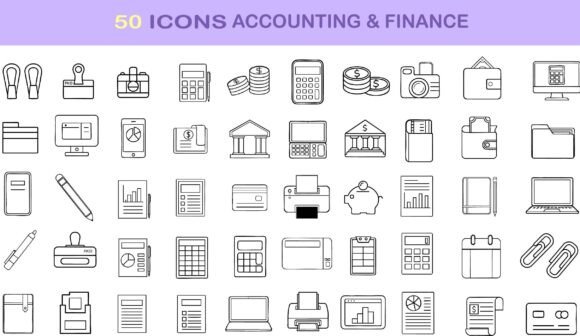 Business Money Accounting Finance Icon: A Stylish Tool for Financial Organization