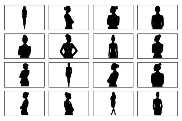 Business Woman Silhouette Vector for T-Shirts: A Versatile Design Solution