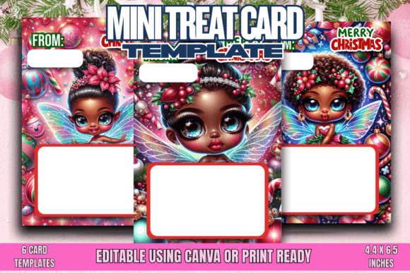 Christmas Fairy Mini Treat Cards