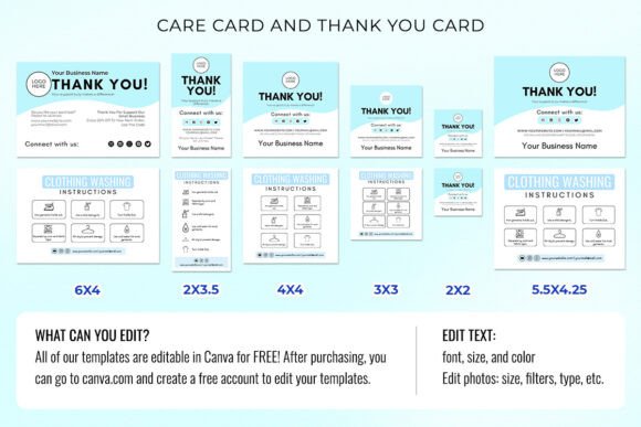 Editable Clothing Business Bundle: A Creative Solution for Small Businesses and DIYers