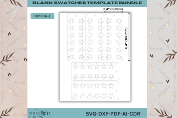 Laser Cut Swatch Cards 239 and Customizable Blank Swatch Template Bundle: A Creative Solution for Organizing Colors and More